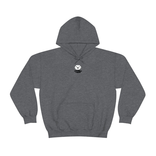 Dark Heather Einstein Unisex Hooded Sweatshirt